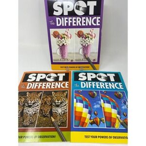 Spot the Difference - Picture Puzzles Book (Set of 3 Books) Papp Publishing